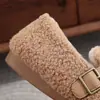 Zapatos de Algodón Old Beijing de Invierno Personalizados Suela Suave Antideslizante Cruzados Perezosos Casuales Mocasines Fondo Plano Zapatos de Madre para Mujer Más Terciopelo