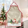 Delantal Navideño Decorativo de Amazon con Estampados Divertidos para Fiestas, Overol de Cocina a Prueba de Aceite y Manchas con Dibujos Animados