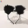 Sexy Encaje Pluma Orejas de Conejo Accesorio para el Cabello Diadema Disfraz de Evento Diadema de Orejas de Gato Adorno de Cabeza para Fiesta Estilismo