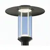 Exportación de cabeza de lámpara de patio transfronteriza, lámpara de calle LED impermeable para paisaje exterior, cabeza de lámpara de poste alto para parques residenciales y villas