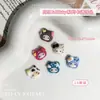 Joias para Unhas Artísticas Gato Kt de Chapéu Popular Desenho Animado Cabeça de Gatinho de Resina Vermelho Rosa Azul Diamante para Unhas DIY Usável Acessórios