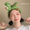 Faixa de Cabeça de Caranguejo Dinossauro para Mulheres Lavarem o Rosto, Super Fofa e Fofa Desenho Animado Engraçada Faixa de Cabeça Grampo de Cabelo 2022 Novo Penteado Acessório de Cabelo