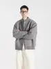 Directo de Fábrica 2026 Versátil Otoño/Invierno Grueso Patchwork Falso Dos Piezas Cardigan de Punto Suéter Guapo Travieso Ropa Exterior Holgada para Hombre