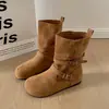 Botines cortos retro estilo Birkenstock de dos vías para mujer, nueva colección otoño 2026, versátiles, modernos y populares, botas de moda estilo Martin