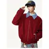 Chaqueta de trabajo con solapa estilo americano para hombre, nueva colección primavera/otoño 2026, holgada, casual, versátil, chaqueta de aviador