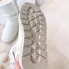 Botas de Nieve de Piel de Vaca Brillantes Impermeables Personalizadas para Mujer Invierno Acolchadas Espesor Pura Lana Forro Hebilla de Cuero Suela Gruesa Antideslizante Botas para Dama
