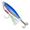 Cebo señuelo con anzuelos triples, Plomo jigging hundible, Cebo señuelo para jigging, Jig de escamas de pez de lance largo, Señuelo de superficie para lubina
