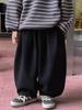 Calça de Moletom com Forro de Lã para Meninos 2026 Outono e Inverno Nova Moda Estilo Coreano Grossa Casual para Crianças