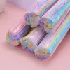 Paquete de materiales para manualidades DIY de jardín de infantes, 10 colores surtidos para raíces de cabello, accesorios de juguetes educativos, educación preescolar, palo de lana retorcida