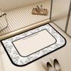 Tapete de armário de banheiro forte absorvente porta de vaso sanitário tapete antiderrapante tapete de porta de banheiro tapete de secagem rápida resistente a manchas multi-material