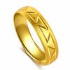 Anillo de electrocardiograma de latido de corazón Calemi anillo de anillo anual creativo anillo chapado en oro engranaje de amor creativo anillo de boda viviente