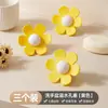 Tampão de ralo pequeno em formato de flor de silicone para lavatórios, filtro de pia, dispositivo anti-entupimento, retém detritos, cabelos e joias