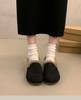 Novos Mocassins de Pelúcia Tendência Inverno 2026 para Mulheres, Sola Lisa Antiderrapante Macia, Sapatos de Algodão Extremamente Confortáveis