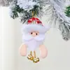 Colgante de Muñeco de Navidad Estilo Nuevo con 2 Cascabeles Decoración Navideña Colgante para Árbol de Navidad