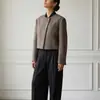 Otoño 2026 Nuevo Traje de Chaqueta de Manga Larga de Color Sólido Simple, Ropa Casual para Calle de Mujer Transfronteriza Europea y Americana