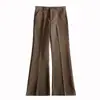 Pantalones de Caída de Alta Calidad Estilo Old Money para Hombre Invierno Plisados Formales Engrosados con Forro de Terciopelo Pantalones de Traje He Suyue Rudo Atractivo Pantalones Casuales