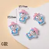 Lentejuelas resina facetada accesorios pequeños DIY funda de teléfono adornos Crocs accesorios Parche de Gato Dingle Luminoso