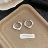 Pendientes Cuadrados Geométricos de Metal Estilo Minimalista Francés para Mujer, Nuevo Diseño de Moda Personalizado, Accesorios para Orejas de Lujo Ligero de Alta Gama