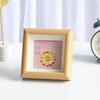 Marco de Fotos Pequeño Cuadrado Hecho a Mano, Diseño Lindo y Sencillo, Adecuado para Exhibir, Madera de Nogal, Marcos de Fotos DIY al por Mayor del Fabricante