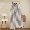 Pantalones de Pijama de Algodón Perlado para Mujer Verano Nuevo Dibujos Animados Pantalones para Casa Delgados para Usar en Exterior Pantalones Antimosquitos Talla Grande Sueltos Pantalones Largos