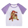 Ropa Nueva para Niños, Camisetas de Manga Corta de Verano para Niños, Camisetas Interiores Raglán para Niños y Niñas, Camisetas de Manga Media para Bebés, Tops para Niños
