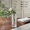 Minijarrón de cristal transparente de estilo europeo, ideal para decorar el hogar, la sala de estar y la hidroponía.
