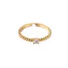Anillo Abierto de Diamantes de Lujo Accesible Retro para Mujer, Diseño Exquisito de Nicho, Anillo Simple y de Gama Alta