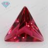 Gema Huagang Triángulo Ángulo Recto n.° 5 Cristal Rojo Desnudo Piedra Artificial N.° 5 Cristal Rojo Anillado Gema DIY