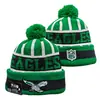 Boné de Futebol 49ers Chapéu de Tricô Bordado Steelers Chapéu de Lã Eagles Proteção de Orelha Quente para Exterior Chapéu para Frio