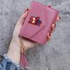 Bolsa para Monedas con Borla de Color Sólido de Spider-Man, Cartera Delgada, Cartera Corta, Portatarjetas de Estudiante, Cartera Corta con Múltiples Ranuras para Tarjetas