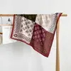 Pañuelo cuadrado de 70 cm, nuevo estilo étnico, pañuelo de seda con estampado de rompecabezas, adecuado para ir al trabajo, accesorio, pañuelo de cintura elegante, pañuelo para el cuello para mujer