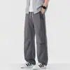 Maple House Roupa Masculina / Calças Casuais Leves de Verão para Exterior, Estilo Americano Tendência Caimento Solto Perna Reta Perna Larga Calças de Trabalho