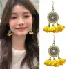 Aretes de Estilo Exótico de Venta Caliente Retro Literario Clásico Dignificado Ganchos para la Oreja Versátil Hueco Moda Borla Colgantes