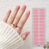 Adesivos de Unha Transfronteiriços à Prova d'Água Super Resistentes Cor Sólida Toque de Alto Padrão Requer Cura com Lâmpada UV Adesivos de Unha Adesivos de Dedo Completo