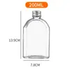Garrafa de vinho de fruta, garrafa dispensadora, garrafa transparente de vidro para chá cold brew, garrafa quadrada de vinho de fruta, garrafa de vinho de gelo, garrafa de suco e chá de leite