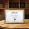 Tablero Acrílico Escritorio Transparente Soporte de Exhibición Portacertificados Soporte de Exhibición Papel A4 Mostrador Promoción Soporte A5