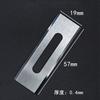 Acero de tungsteno cuchilla de tres agujeros cinta de papel de aluminio alemán Lutz LUTZ película cuchillo de corte de carburo