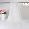 Lenço protetor solar liso de cor sólida para o verão toalha de praia para a beira-mar xale longo para primavera e outono lenço feminino lenço