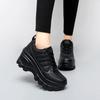 Zapatos de Mujer de Cuero Nuevos Transfronterizos para Mujeres Menudas, Zapatos de Suela Gruesa, Versátiles para Otoño e Invierno 2026, Zapatos Negros que Aumentan la Altura, Zapatos Casuales, Blancos