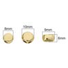 Cuentas planas de silicona con doble agujero envueltas en oro de 14K, pulsera DIY hecha a mano, collar, cuentas de posicionamiento para joyería de doble agujero, accesorios de alta calidad