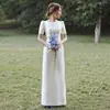 Vestido de novia ligero de satén francés para fotografía de viaje, simple, súper de hadas, estilo bosque, manga corta, vestido de salida de novia, largo hasta el suelo, vestido formal blanco