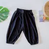 Pantalones de Bebé Verano Delgados Anti-mosquitos Pantalones de Modal para Bebés Hombres y Mujeres Pantalones de PP Grandes Pantalones de Aire Acondicionado Pantalones de Trasero para Niños