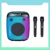 Alto-falante Bluetooth Portátil Sem Fio de 8 polegadas Microfone Alto-falante Alto-falantes de Festa Bluetooth Estéreo