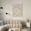 Hilo de seda estilo pobreza extrema pintura decorativa abstracta B&B pintura colgante de línea simple pintura decorativa de posada arte de nicho pintura sin marco