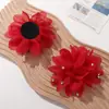 Elegantes y de Alta Gama Coreanos Chifón Pedrería Camelia DIY Accesorios para el Cabello Hechos a Mano Broche Accesorios para Ropa Accesorios