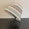 2025 Nuevo Sombrero de Pescador Tejido para Viajes de Primavera y Verano para Mujer, Sombrero de Cubo Delgado Transpirable para Mostrar la Cara, Cubre Cara Pequeña, Sombrero de Cubo