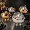 Juego de Recipientes para Condimentos de Acero Inoxidable Estilo Coreano, Acabado Cepillado Dorado, para Uso Doméstico y Comercial, Contenedor de Condimentos para Restaurante de Hot Pot, Venta al por Mayor Personalizada