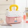 Bolsa de Almacenamiento Linda de Casa Pequeña Seleccionada Cuidadosamente, Neceser de Casa Suave, Neceser Portátil Lindo para Niña, Bolsa de Almacenamiento para Viaje