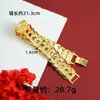 Novos ornamentos de ouro vietnamitas imponentes versão larga masculina da corrente de relógio flor de carro banhado a ouro de cobre não desbota por muito tempo suprimento de joias