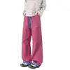 Pantalones de cuchillo curvo softshell a prueba de tres elementos para exteriores personalizados/Dopamina Otoño Nuevo Marca de tendencia para parejas Elástico Estilo americano Patchwork